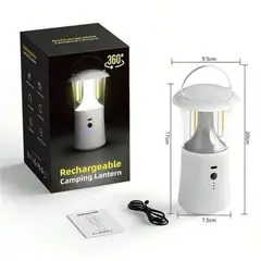 GENERICO - Lámpara Linterna para Camping Recargable con USB