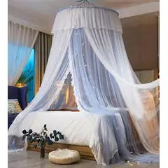 CASATEX - MOSQUITERO PRINCESS Para Cama QUEEN Azul