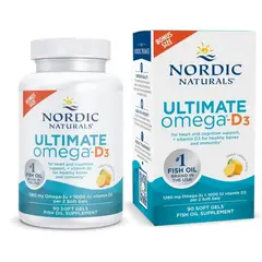 NORDIC - Omega 3 Ultimate 1280 mg Vitamina D 3 Naturals 90 Cápsulas