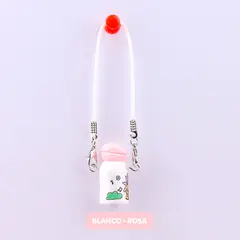 POP MART - Accesorio Labubu Tomatodo Blanco y Tapa Rosado