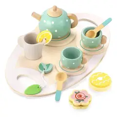 GIOIO - Juguetes Fiesta De Té Madera Pequeños De Cocina Para Niños