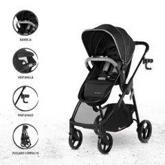 SUMMER - Coche Jogger Deportivo Moisés «MYRIA» Black Onix