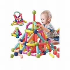GENERICO - Juego De Bloques De Construccion Magneticos 64 Pcs Par Niños
