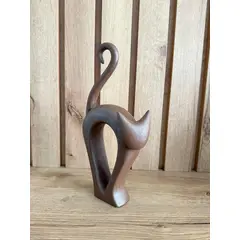 MAP DESIGN HOME - Adorno Gato Capucchino Decor 15x06x29 cm