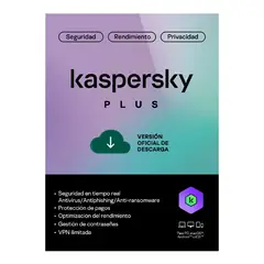 KASPERSKY - Antivirus Plus 1 Dispositivo 1 Año