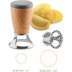 PEDRINI - Cortador de revioli 2 en 1, redondo Ø 42 mm y Ø 65mm