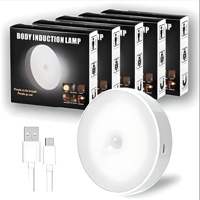 FOCO LÁMPARA LED CON SENSOR INTELIGENTE RECARGABLE PORTÁTIL