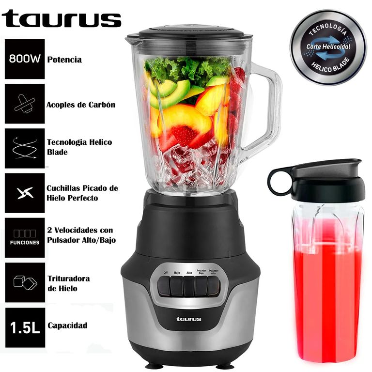 Licuadora Perfect Push con Tecnología Helicoblade 15L 800W
