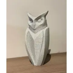 GENERICO - ADORNO EXCLUSIVO BUHO GRANITO 23cm x 10cm x 8cm