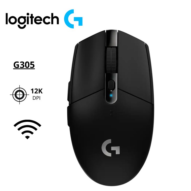 Mouse Gamer Inalámbrico G305 LIGHTSPEED Wireless Negro