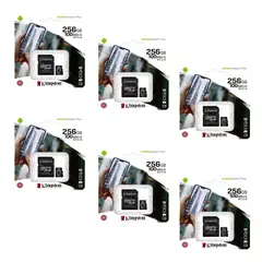 KINGSTON - MEMORIA MICROSD 256GB KIT DE 6 UNIDADES