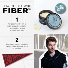 AMERICAN CREW - Fiber 85 gr Fijación fuerte brillo suave