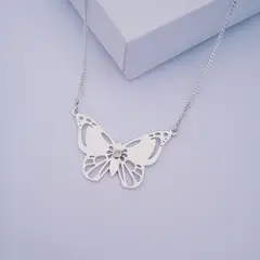 GENERICO - Collar mariposa elaborado en plata
