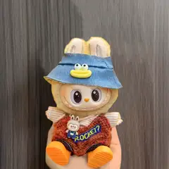 POP MART - Ropa Labubu Conjunto 3 Piezas Overol Brochet Rocket Duck Hat