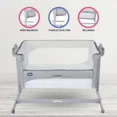 CHICCO - Cuna Colecho para Bebés «NEXT2ME MAGIC» Grey