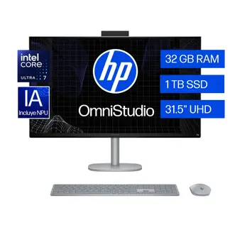HP - All in One OmniStudio X 32-c1271la Core Ultra 7 32GB, 1TB SSD, 31.5" 4K UHD, Win11