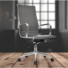 GENERICO - SILLA DE OFICINA BERLIN PRESIDENTE GRIS