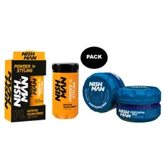 GENERICO - Pack NishMan Cera GumGum 01 Polvo Texturizador P1