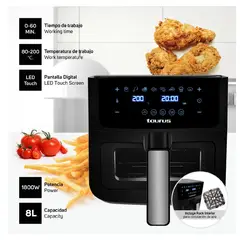 TAURUS - Freidora AERO CRISPY MAX de 8L