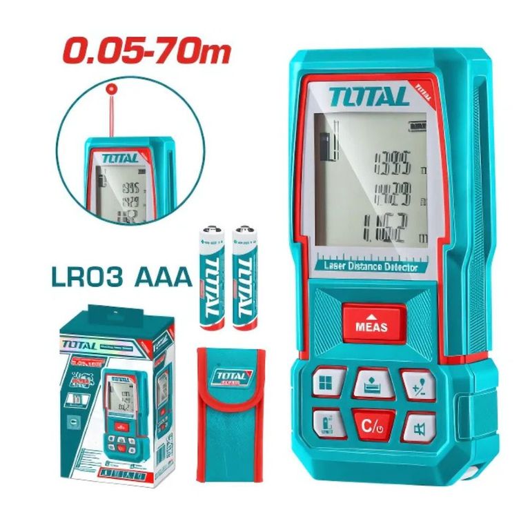 Medidor De Distancia Laser 70m Rango 005-70M Total - TMT57026