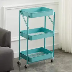 PIA COPELLO STORE - Carrito Móvil Organizador Turquesa 77cm