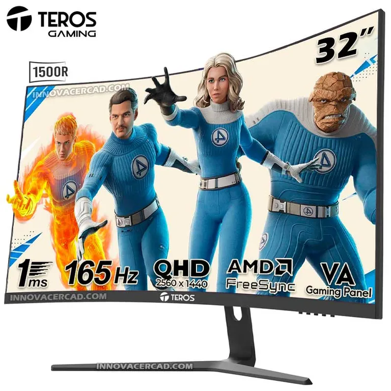 Monitor Curvo TE-3217G 32" QHD, 2560 x 1440, 165hz, 1ms