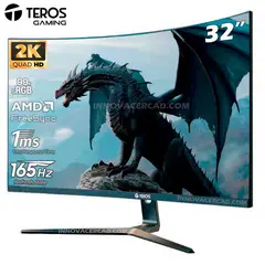 TEROS - Monitor Curvo TE-3217G 32" QHD, 2560 x 1440, 165hz, 1ms