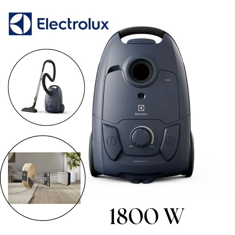 Aspiradora con Bolsa 1800W Experience con Filtro Hepa Azul (EQP40)