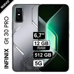 INFINIX - Celular Gt 30 Pro 5G Dual Sim 512GB 12GB Ram GRIS
