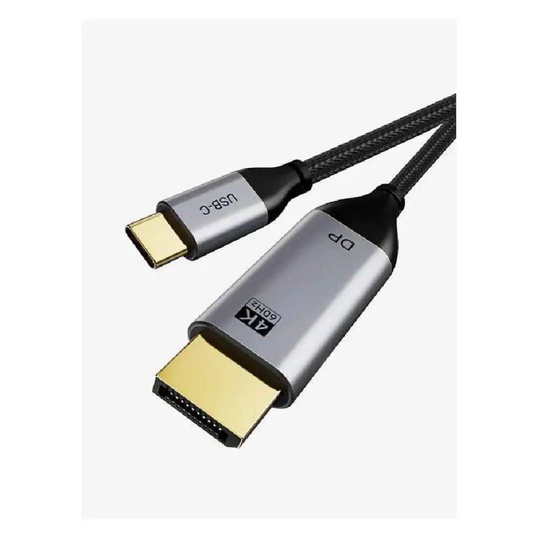 Cable USB-C a DisplayPort 1.2 4K 60Hz Alta Velocidad, Audio Multicanal