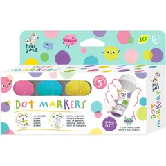 HAKU YOKA - Set de plumones DOT 05 colores pastel