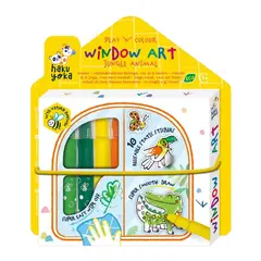 HAKU YOKA - Set crea stickers de animales para ventana 10 modelos