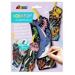 AVENIR - Set para raspar scratch art separadores de libros 05 piezas
