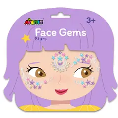 AVENIR - Stickers gemas faciales modelo estrella