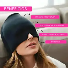 GENERICO - Gorro Para la Migraña Dolor de Cabeza - Color Negro