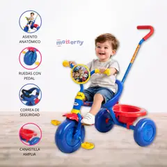INFANTI - Triciclo Guiador «PAW PATROL» BLUE
