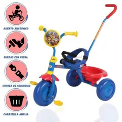 INFANTI - Triciclo Guiador «PAW PATROL» BLUE
