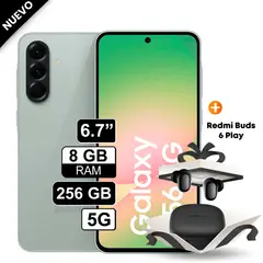 SAMSUNG - Celular Galaxy A56 5G 256GB 8GB RAM cámara 50MP frontal 12MP 67 Verde + Redmi Buds 6 Play