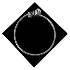 GENERICO - Puñera Pulsera Cascabel Regalo Mamá Novia Plata 950