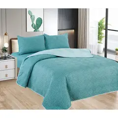 CASATEX - Cubrecama + Juego de sabanas 2 plazas 100% Algodón - 5 Piezas