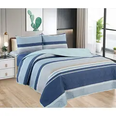 CASATEX - Cubrecama + Juego de sabanas 2 plazas 100% Algodón - 5 Piezas