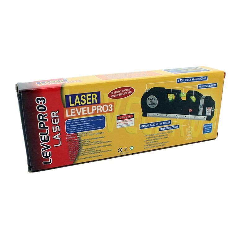 ALINEACIÓN NEGRO DE LÍNEAS DE MARCADO LÁSER 4 EN 1 CINTA