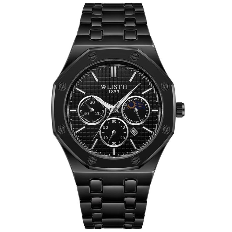 Toumi XS reloj mecánico de gran dial impermeable-Negro