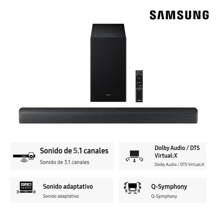 Soundbar Dolby Atmos 5.1 Ch. HW-B750F (2025)