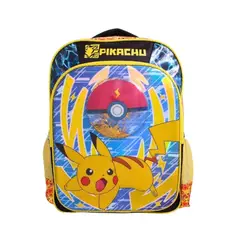 WISH - Mochila Oficio Pokemon 3D Pikachu y Pokebola