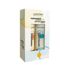 LANOSTERIN - Permanente al Huevo 114 ml + Neutralizante Cremoso 114 ml - Rizos Permanentes y Definidos