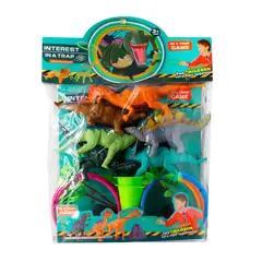 GENERICO - Juguete de Dinosaurios con Accesorios en Multicolor