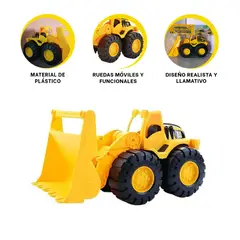 GENERICO - Pack2 Excavadora con Brazo Articulado Kids Y+Regalo Stickers