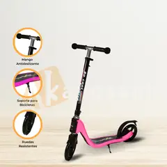 CUZKA - Scooter Lineal para Niños «PIAGIO» Pink
