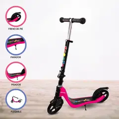 CUZKA - Scooter Lineal para Niños «PIAGIO» Pink